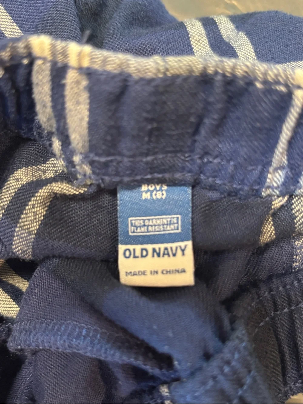 Old Navy Blue Plaid Jogger Pants